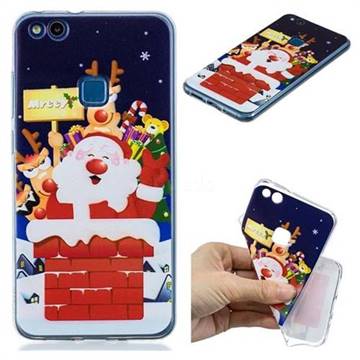 Merry Christmas Xmas Super Clear Soft TPU Back Cover for Huawei P10 Lite P10Lite