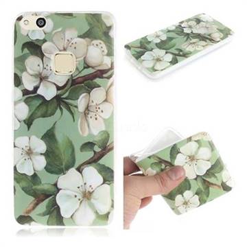 Watercolor Flower IMD Soft TPU Cell Phone Back Cover for Huawei P10 Lite P10Lite
