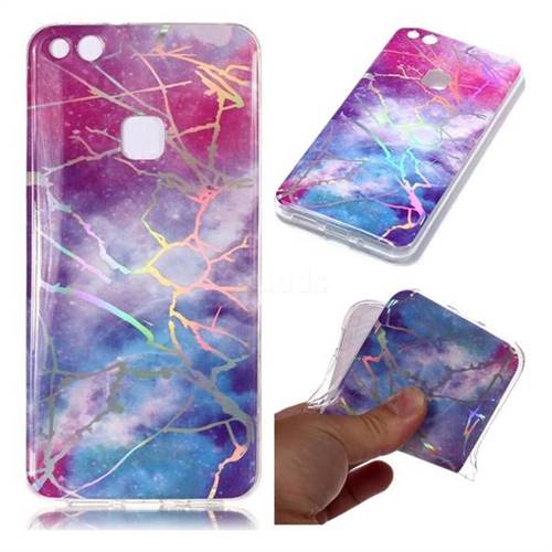 Dream Sky Marble Pattern Bright Color Laser Soft TPU Case for Huawei P10 Lite P10Lite