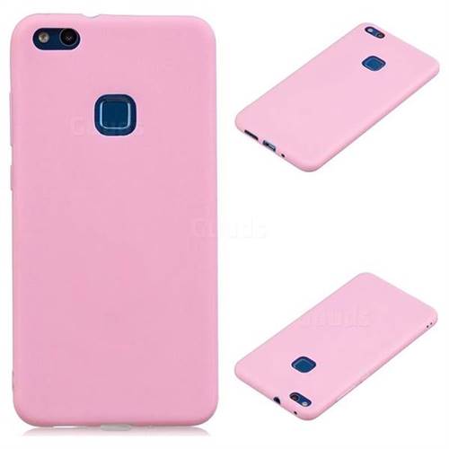 Candy Soft Silicone Protective Phone Case for Huawei P10 Lite P10Lite - Dark Pink