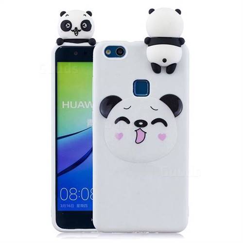 Smiley Panda Soft 3D Climbing Doll Soft Case for Huawei P10 Lite P10Lite