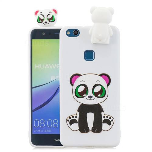 Panda Soft 3D Climbing Doll Stand Soft Case for Huawei P10 Lite P10Lite