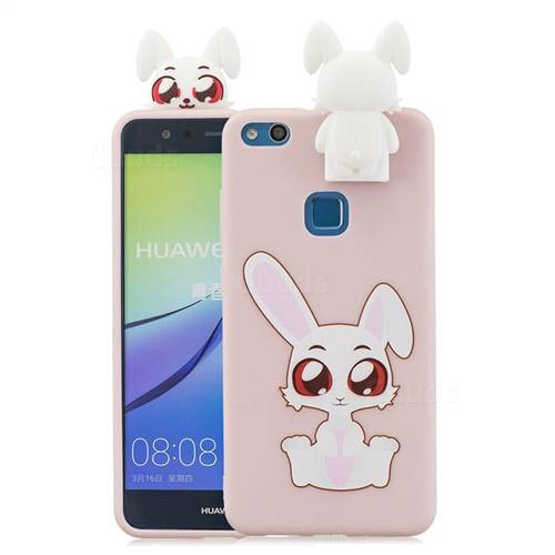Cute Rabbit Soft 3D Climbing Doll Stand Soft Case for Huawei P10 Lite P10Lite