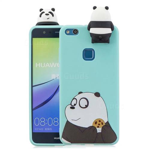 Striped Bear Soft 3D Climbing Doll Stand Soft Case for Huawei P10 Lite P10Lite