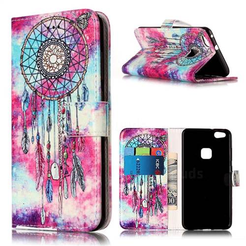 Butterfly Chimes PU Leather Wallet Case for Huawei P10 Lite P10lite