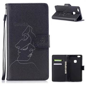 Kiss Streak PU Leather Wallet Case for Huawei P10 Lite P10Lite