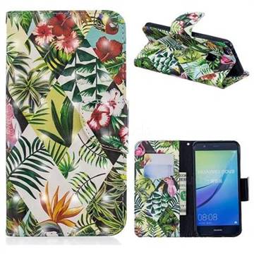 Banana Leaf 3D Painted Leather Wallet Phone Case for Huawei P10 Lite P10Lite