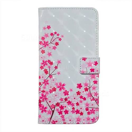 Cherry Blossom 3d Painted Leather Phone Wallet Case For Huawei P10 Lite P10lite Leather Case Guuds