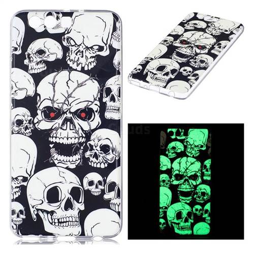 Red-eye Ghost Skull Noctilucent Soft TPU Back Cover for Huawei P10 Plus