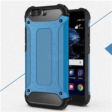 King Kong Armor Premium Shockproof Dual Layer Rugged Hard Cover for Huawei P10 Plus - Sky Blue