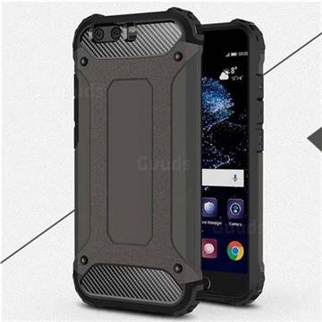 King Kong Armor Premium Shockproof Dual Layer Rugged Hard Cover for Huawei P10 Plus - Bronze