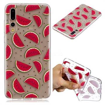 Red Watermelon Super Clear Soft TPU Back Cover for Huawei P20