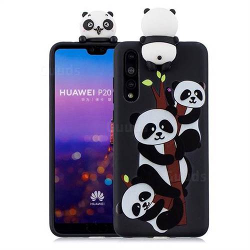 Ascended Panda Soft 3D Climbing Doll Soft Case for Huawei P20