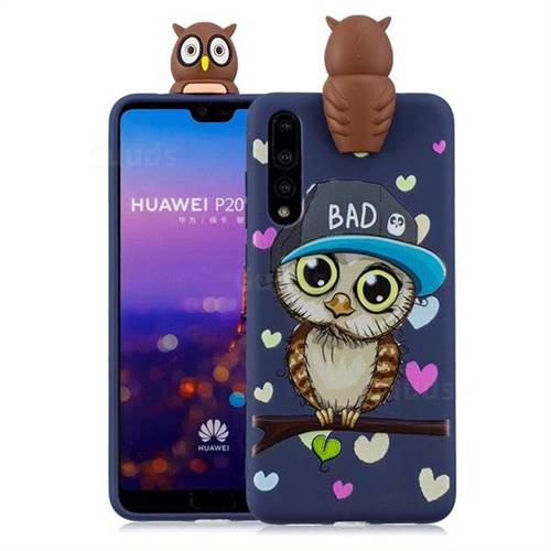 Bad Owl Soft 3D Climbing Doll Soft Case for Huawei P20