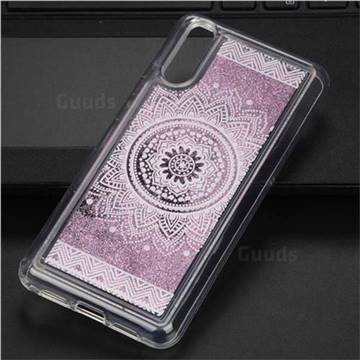 Mandala Glassy Glitter Quicksand Dynamic Liquid Soft Phone Case for Huawei P20