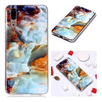 Fire Cloud Soft TPU Marble Pattern Phone Case for Huawei P20