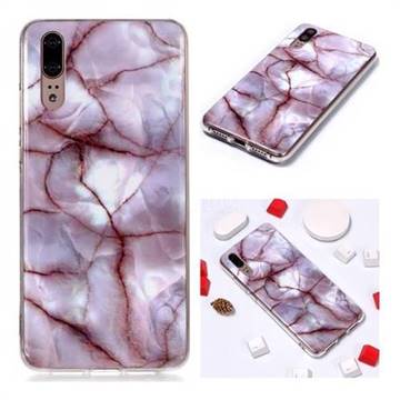 Earth Soft TPU Marble Pattern Phone Case for Huawei P20