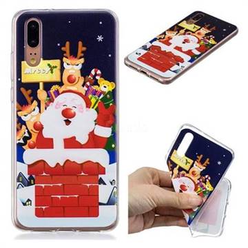 Merry Christmas Xmas Super Clear Soft TPU Back Cover for Huawei P20