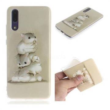 Three Squirrels IMD Soft TPU Cell Phone Back Cover for Huawei P20