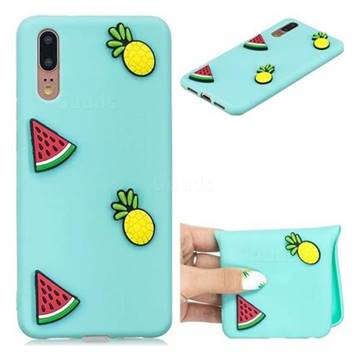 Watermelon Pineapple Soft 3D Silicone Case for Huawei P20