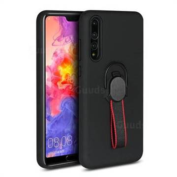 Raytheon Multi-function Ribbon Stand Back Cover for Huawei P20 - Black