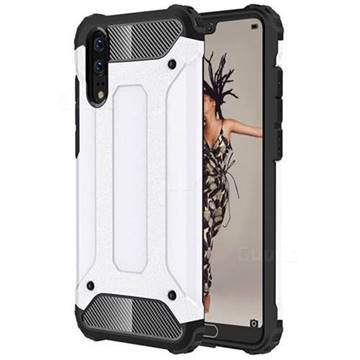 King Kong Armor Premium Shockproof Dual Layer Rugged Hard Cover for Huawei P20 - White