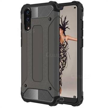 King Kong Armor Premium Shockproof Dual Layer Rugged Hard Cover for Huawei P20 - Bronze