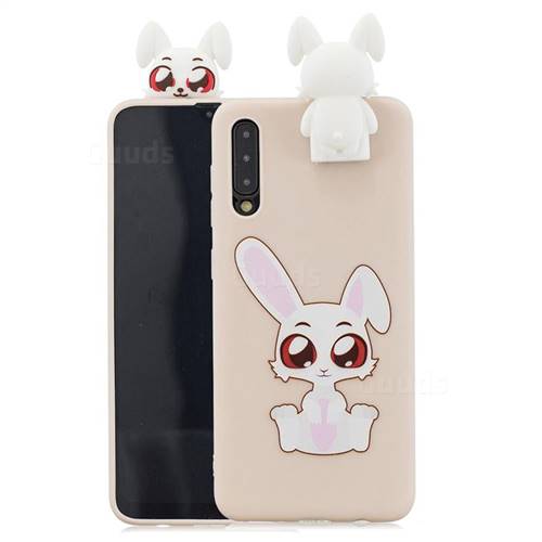 Cute Rabbit Soft 3D Climbing Doll Stand Soft Case for Huawei P20