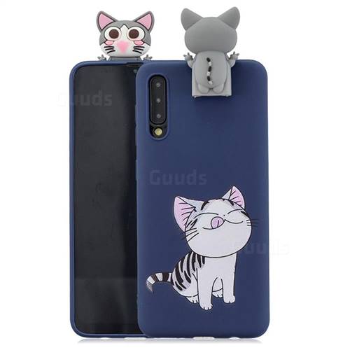 Grinning Cat Soft 3D Climbing Doll Stand Soft Case for Huawei P20