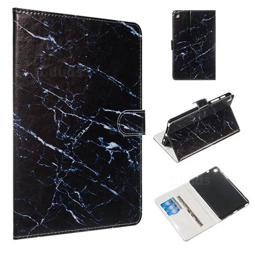 Black Marble Smooth Leather Tablet Wallet Case for Samsung Galaxy Tab A 8.0 2019 P200 (Tab A Plus 8)