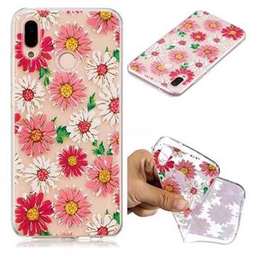 Chrysant Flower Super Clear Soft TPU Back Cover for Huawei P20 Lite