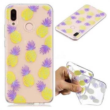 Carton Pineapple Super Clear Soft TPU Back Cover for Huawei P20 Lite