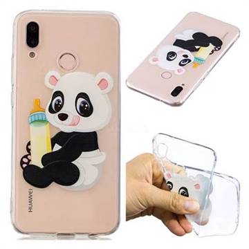 Baby Panda Super Clear Soft TPU Back Cover for Huawei P20 Lite