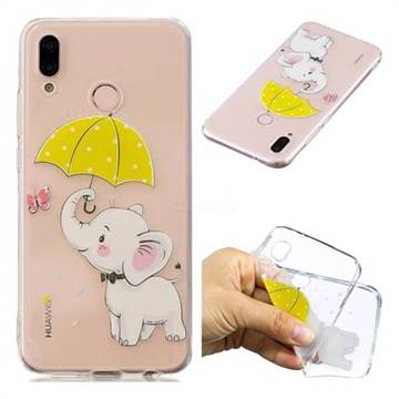 Umbrella Elephant Super Clear Soft TPU Back Cover for Huawei P20 Lite