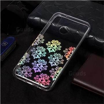 Snowflakes Pattern Bright Color Laser Soft TPU Case for Huawei P20 Lite
