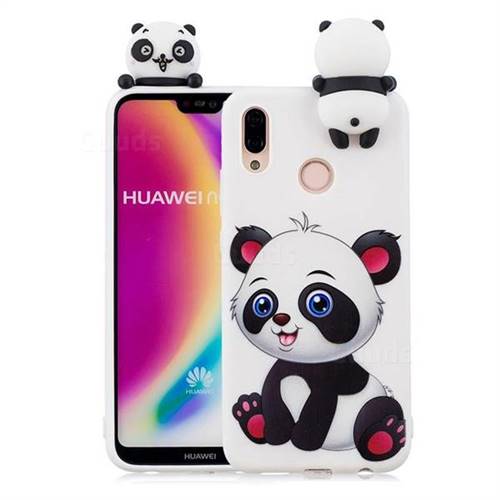 Panda Girl Soft 3D Climbing Doll Soft Case for Huawei P20 Lite