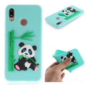Panda Eating Bamboo Soft 3D Silicone Case for Huawei P20 Lite - Green