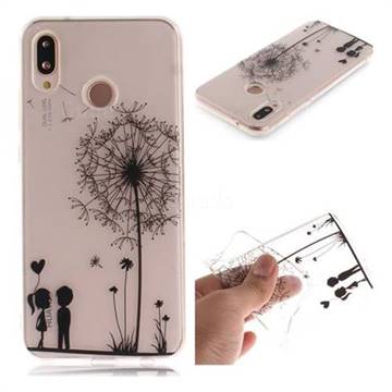 Couple Dandelion Super Clear Soft TPU Back Cover for Huawei P20 Lite