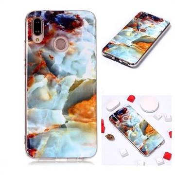 Fire Cloud Soft TPU Marble Pattern Phone Case for Huawei P20 Lite