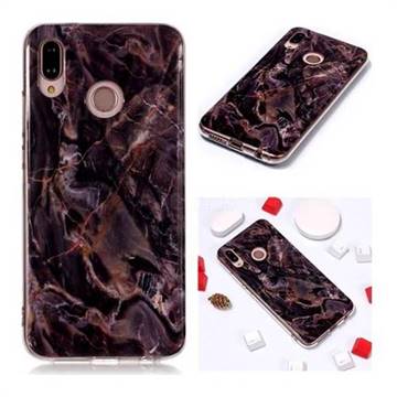 Brown Soft TPU Marble Pattern Phone Case for Huawei P20 Lite