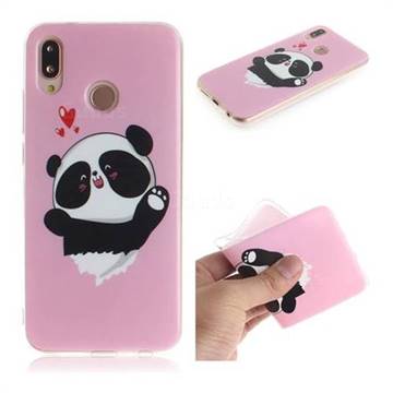 Heart Cat IMD Soft TPU Cell Phone Back Cover for Huawei P20 Lite
