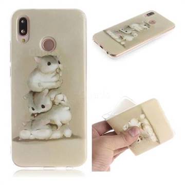 Three Squirrels IMD Soft TPU Cell Phone Back Cover for Huawei P20 Lite