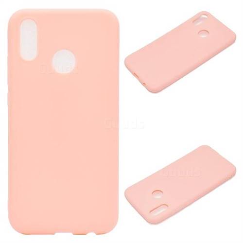 Candy Soft Silicone Protective Phone Case for Huawei P20 Lite - Light Pink