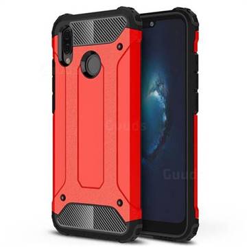 King Kong Armor Premium Shockproof Dual Layer Rugged Hard Cover for Huawei P20 Lite - Big Red