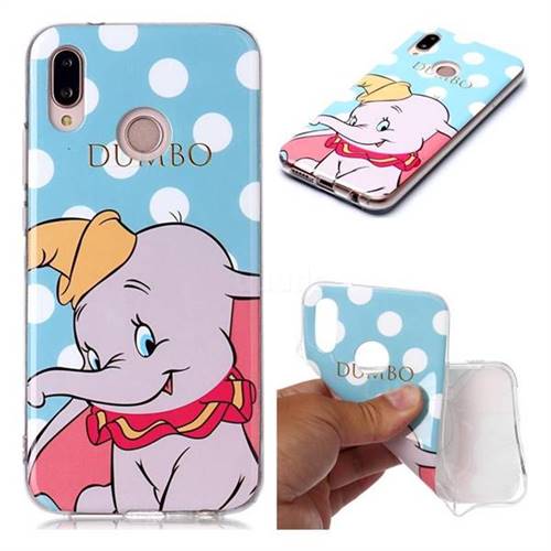 Dumbo Elephant Soft TPU Cell Phone Back Cover for Huawei P20 Lite