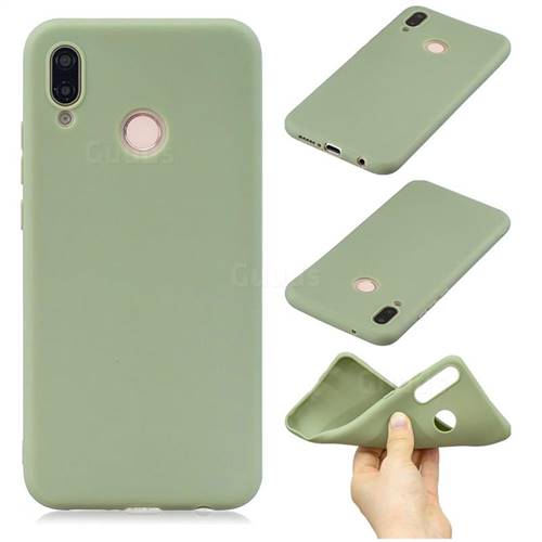 Candy Soft Silicone Phone Case for Huawei P20 Lite - Pea Green