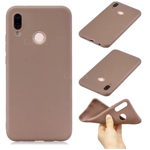 Candy Soft Silicone Phone Case for Huawei P20 Lite - Coffee