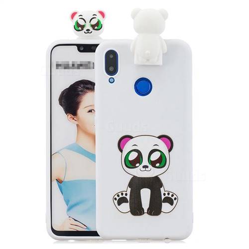 Panda Soft 3D Climbing Doll Stand Soft Case for Huawei P20 Lite