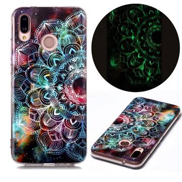 Datura Flowers Noctilucent Soft TPU Back Cover for Huawei P20 Lite