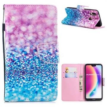 Desert Blue PU Leather Wallet Phone Case for Huawei P20 Lite